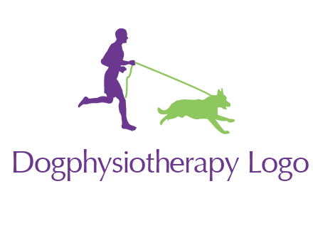 dog walking logo