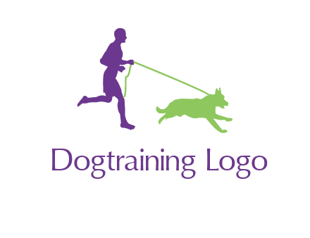 dog walking logo