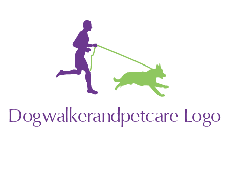 dog walking logo