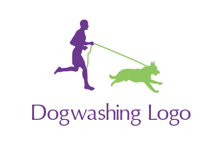 dog walking logo