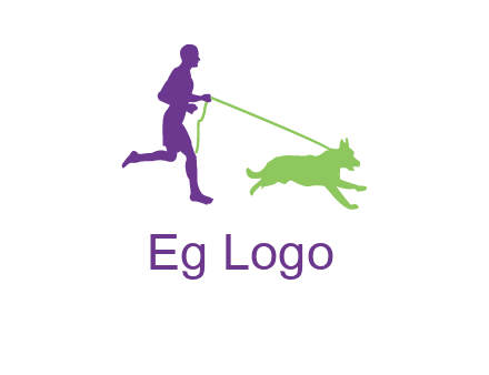 dog walking logo