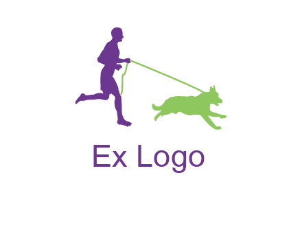 dog walking logo