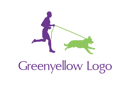 dog walking logo