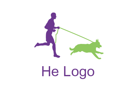 dog walking logo