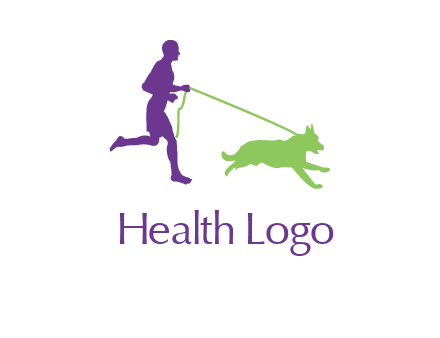 dog walking logo