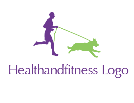 dog walking logo