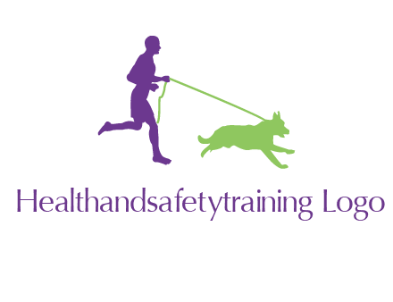 dog walking logo