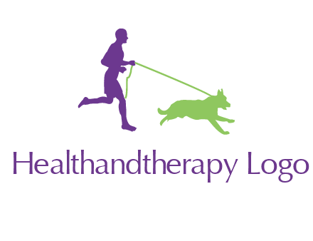 dog walking logo