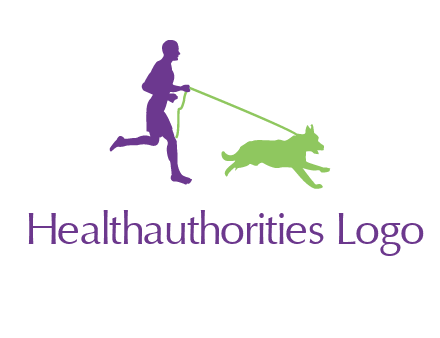 dog walking logo