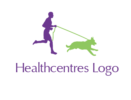 dog walking logo