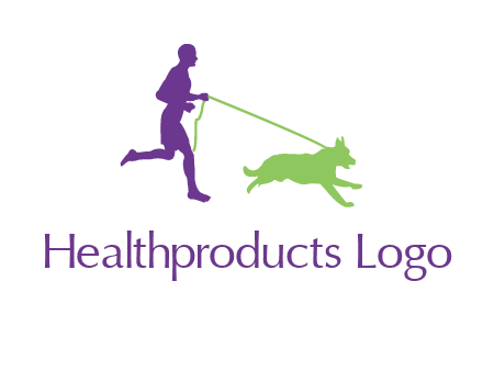 dog walking logo