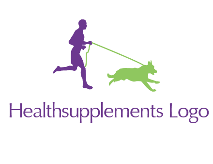 dog walking logo