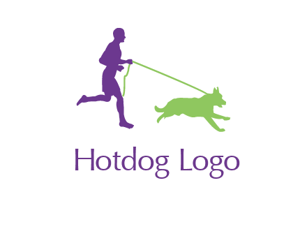 dog walking logo