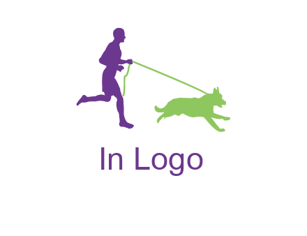 dog walking logo