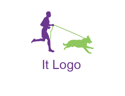 dog walking logo