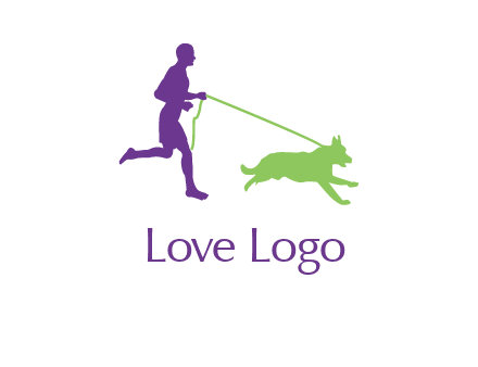 dog walking logo
