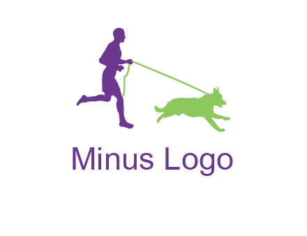 dog walking logo