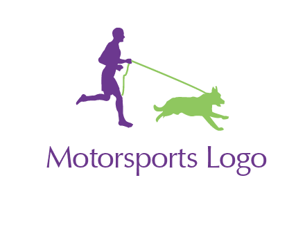 dog walking logo