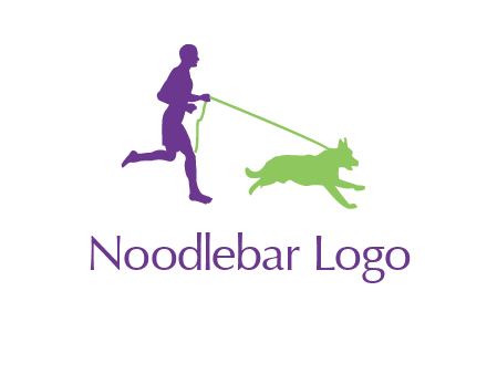 dog walking logo