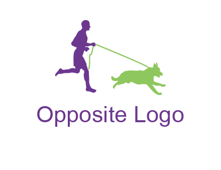 dog walking logo