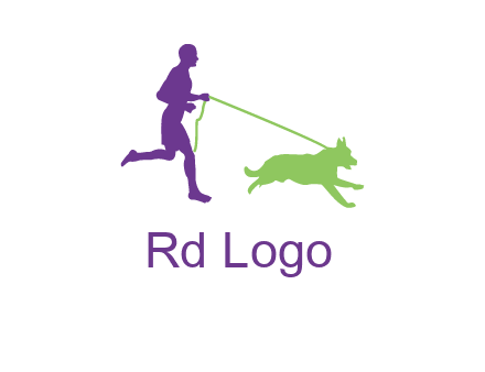 dog walking logo
