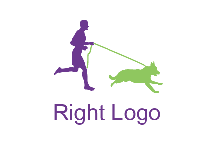 dog walking logo