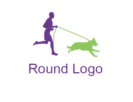 dog walking logo