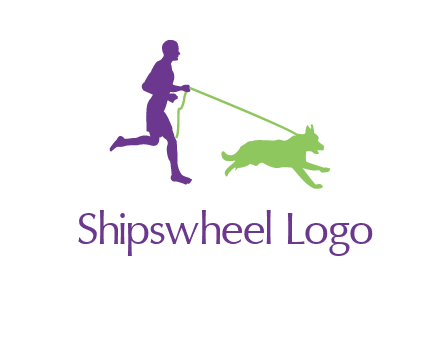dog walking logo