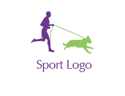 dog walking logo