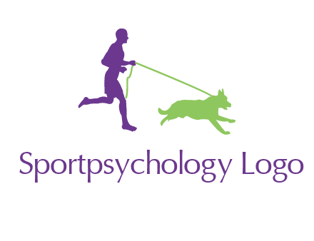 dog walking logo