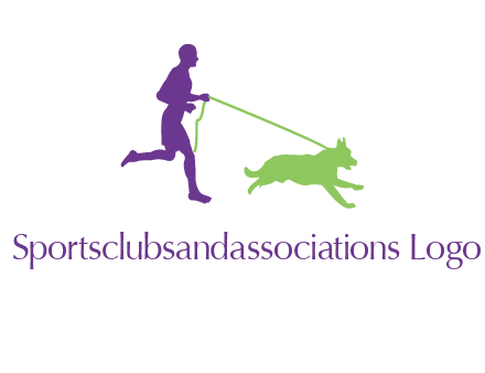 dog walking logo