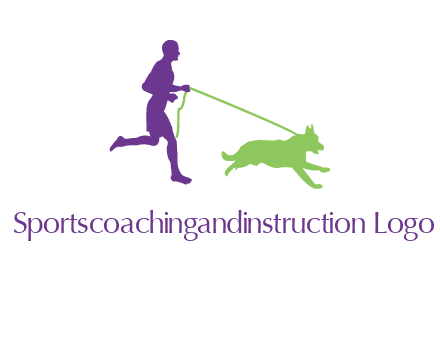 dog walking logo
