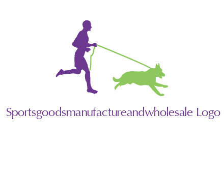 dog walking logo