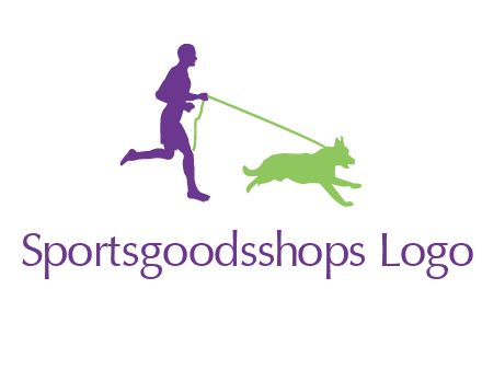 dog walking logo