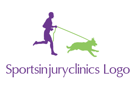 dog walking logo