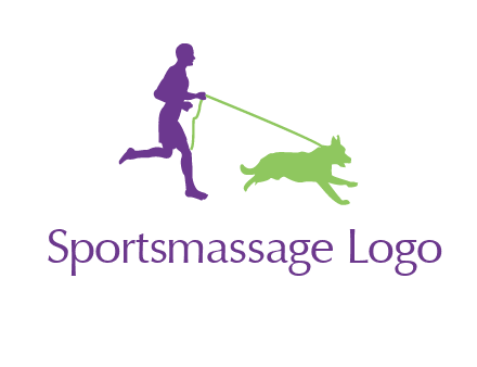 dog walking logo