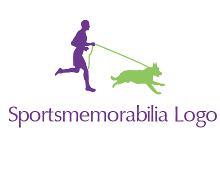 dog walking logo