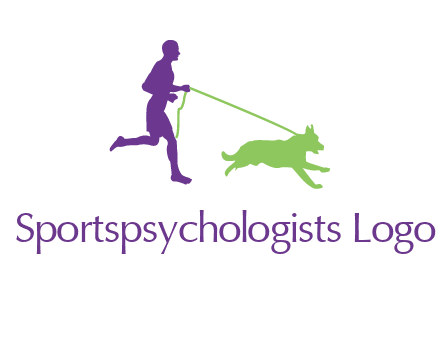 dog walking logo