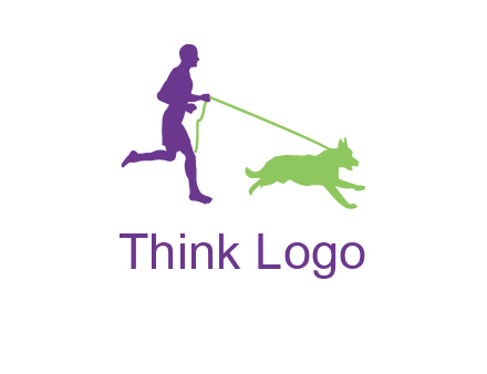 dog walking logo