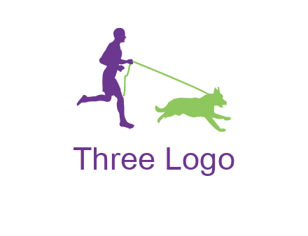 dog walking logo