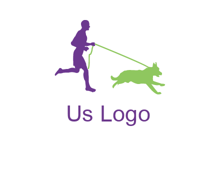 dog walking logo
