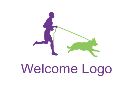 dog walking logo