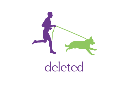 dog walking logo