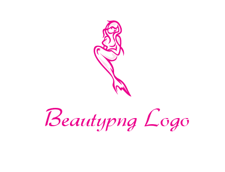 pink mermaid logo
