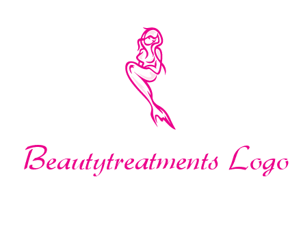 pink mermaid logo