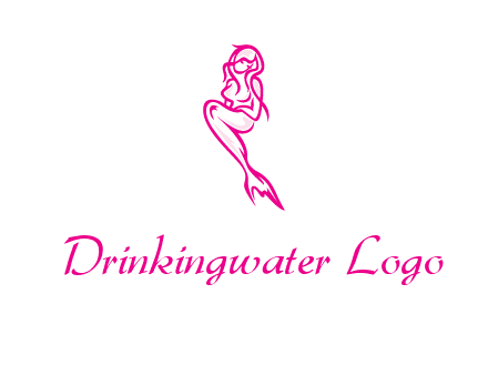 pink mermaid logo