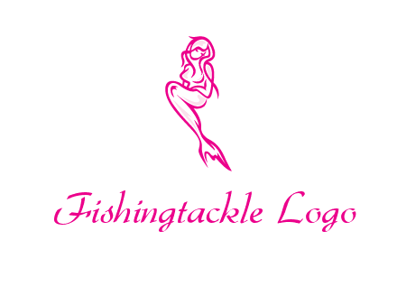 pink mermaid logo
