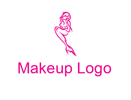 pink mermaid logo