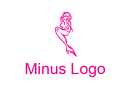 pink mermaid logo