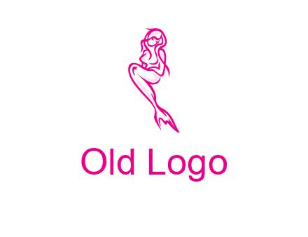 pink mermaid logo